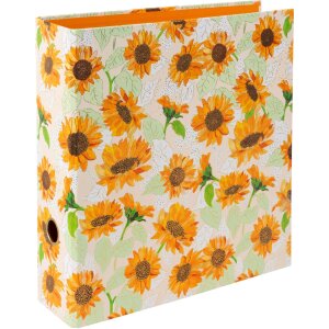 Classeur à motifs Goldbuch Sunflower white 2...