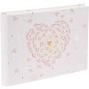 Livre dor photo Golden Heart 29x23 cm 50 pages blanches