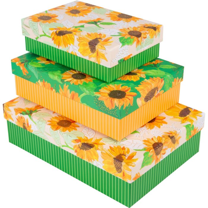 Goldbuch set de cartons Sunflower 3 cartons