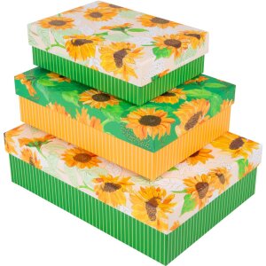 Goldbuch set de cartons Sunflower 3 cartons