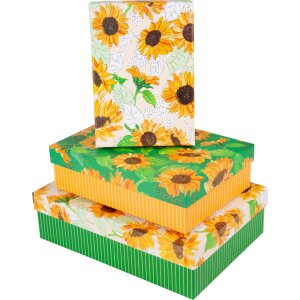 Goldbuch set de cartons Sunflower 3 cartons