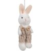 Clayre & Eef 65347 Décoration Pendentif Lapin 6x4x14 cm Blanc