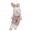 Clayre & Eef 65348 Décoration Pendentif Lapin 6x4x14 cm Blanc