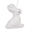 Clayre & Eef Pendentif Bijoux Lapin blanc 7x3x10 cm