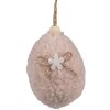 Clayre & Eef 65355 Pendentif décoratif Oeuf Ø 5x7 cm Rose