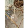 Clayre & Eef 65357 Pendentif décoratif Oeuf Ø 5x7 cm Brun