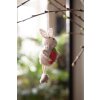 Clayre & Eef 65370 Pendentif décoratif Lapin 4x3x13 cm Beige