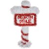 Clayre & Eef 65491 Décoration de Noël North Pole 20x8x36 cm rouge blanc