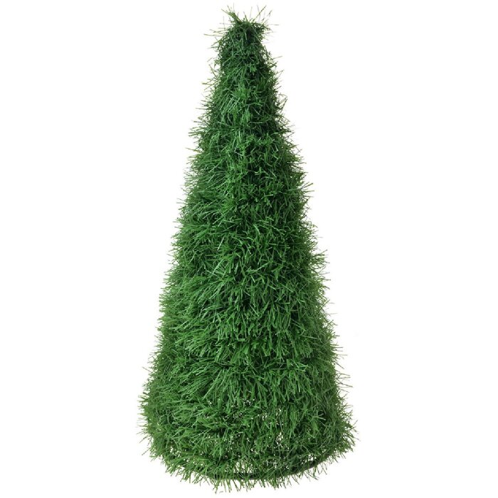 Clayre & Eef 65513 Décoration Sapin de Noël Ø 21x50 cm Vert