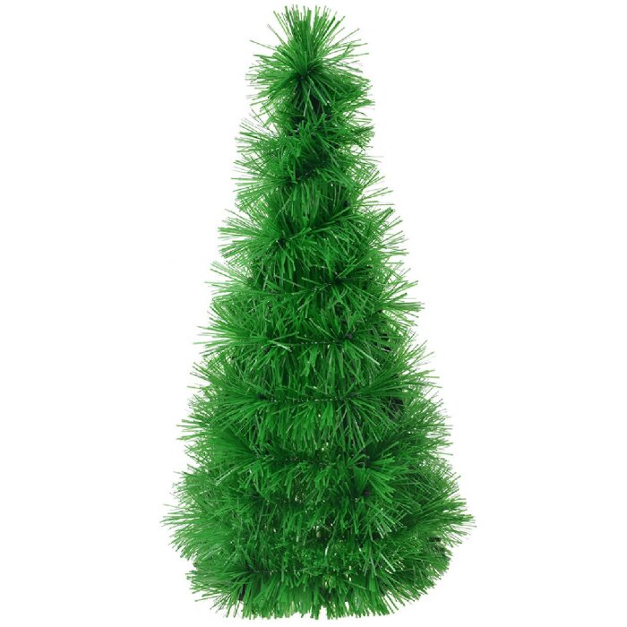 Clayre & Eef 65516 Décoration Sapin de Noël Ø 12x27 cm Vert