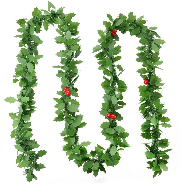 Clayre & Eef 65521 Guirlande de Noël Décoration 200 cm Vert