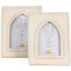 Clayre & Eef 2F1077 Cadre photo 17x2x22 cm / 10x15 cm Beige