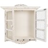 Clayre & Eef 5H0662 Armoire murale blanc 56x23x69 cm - Rangement élégant