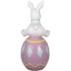 Clayre & Eef 5MG0027 Décoration Lapin 41x39x91 cm Blanc Violet