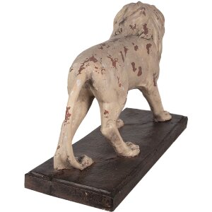 Clayre & Eef 5MG0029 Décoration Lion 55x23x40 cm Beige Marron