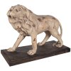 Clayre & Eef 5MG0029 Décoration Lion 55x23x40 cm Beige Marron