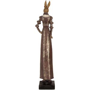 Clayre & Eef 5PR0131 Décoration Lapin 13x10x53 cm Marron