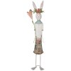 Clayre & Eef 5Y1217 Décoration Lapin blanc rose 22x12x88 cm