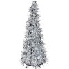 Clayre & Eef 65537L Sapin de Noël Décoration Argent Ø 18x46 cm