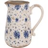 Clayre & Eef 6CE1660L Décoration Pot 21x15x23 cm Beige Bleu