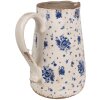 Clayre & Eef 6CE1660L Décoration Pot 21x15x23 cm Beige Bleu