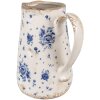 Clayre & Eef 6CE1660M Décoration Pot 16x12x18 cm Beige Bleu