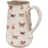 Clayre & Eef 6CE1663M Décoration Pot 16x12x18 cm Beige Rose