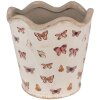 Clayre & Eef 6CE1664L Décoration Pot de fleurs Ø 19x18 cm Beige Rose