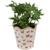 Clayre & Eef 6CE1664L Décoration Pot de fleurs Ø 19x18 cm Beige Rose