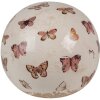 Clayre & Eef 6CE1666L Décoration Boule Ø 12x12 cm Beige Rose