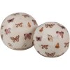 Clayre & Eef 6CE1666L Décoration Boule Ø 12x12 cm Beige Rose