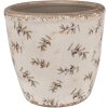 Clayre & Eef 6CE1669L Décoration Pot de fleurs Ø 16x16 cm Beige Bleu