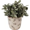 Clayre & Eef 6CE1669XS Décoration Pot de fleurs Ø 11x10 cm Beige Bleu