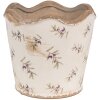 Clayre & Eef 6CE1672M Décoration Pot de fleurs Ø 16x15 cm Beige Bleu