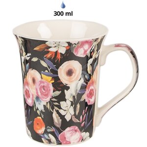 Clayre & Eef 6CEMS0048 Tasse 4 pièces 12x 8x10 cm / 300 ml bleu rose