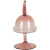 Clayre & Eef 6GL4385 Cloche en verre Rose Ø 12x23 cm - Présentation élégante