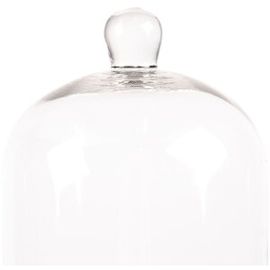 Clayre & Eef 6GL4485 Cloche en verre Transparent Brun...