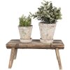 Clayre & Eef 6H2313 Table pour plantes Marron 38x17x17 cm Design élégant