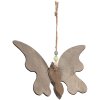 Clayre & Eef 6H2320 Décoration Pendentif Papillon 21x3x15 cm Marron