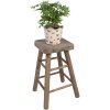 Clayre & Eef 6H2325 Table pour plantes Marron 33x33x49 cm Design élégant