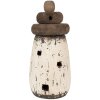 Clayre & Eef 6H2335 Décoration phare blanc marron Ø 11x23 cm