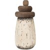 Clayre & Eef 6H2335 Décoration phare blanc marron Ø 11x23 cm