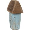 Clayre & Eef 6H2338 Maison Déco 6x4x10 cm Bleu Marron