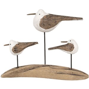 Clayre & Eef 6H2346 Déco oiseaux 17x5x14 cm...