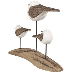 Clayre & Eef 6H2346 Déco oiseaux 17x5x14 cm...