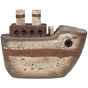 Clayre & Eef 6H2352 Bateau déco 15x6x12 cm...