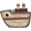 Clayre & Eef 6H2352 Bateau déco 15x6x12 cm Beige Marron - Flair maritime