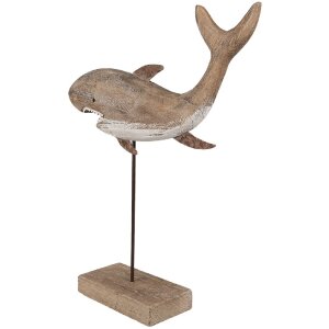 Clayre & Eef 6H2354 Requin déco Marron 34x8x39 cm Accessoire dintérieur maritime