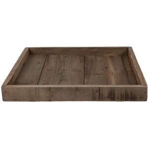 Clayre & Eef 6H2381 Plateau en bois brun 38x38x4 cm...