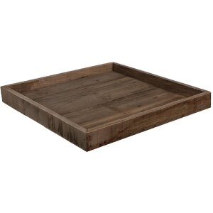 Clayre & Eef 6H2381 Plateau en bois brun 38x38x4 cm...